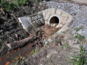 Opravy na silnici I/19, září 2021