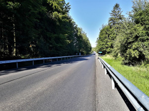 Opravy na silnici I/19, září 2021