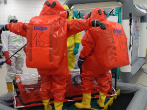 Ebola, taktické cvičení IZS Kraje Vysočina