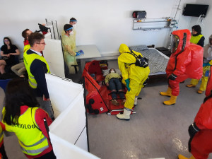 Ebola, taktické cvičení IZS Kraje Vysočina