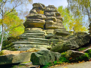 Podzim na Míchově skále