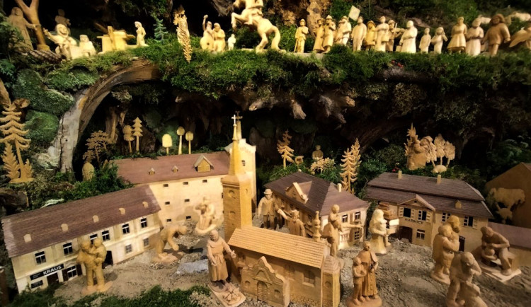 Třešťské betlémy v expozici v Schumpeterově domě