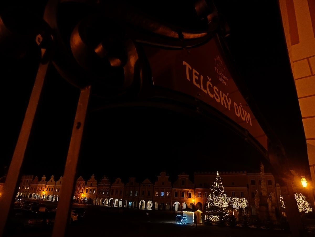 Vánoční výzdoba v Telči