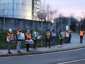 Pietní akt u jatek v Kostelci