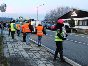 Pietní akt u jatek v Kostelci