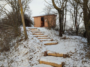 Nová ptačí pozorovatelna u Starého Příseckého rybníku