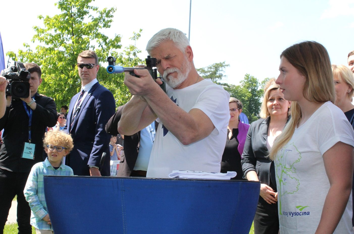Prezident Pavel, sportovní odpoledne na Českém mlýně