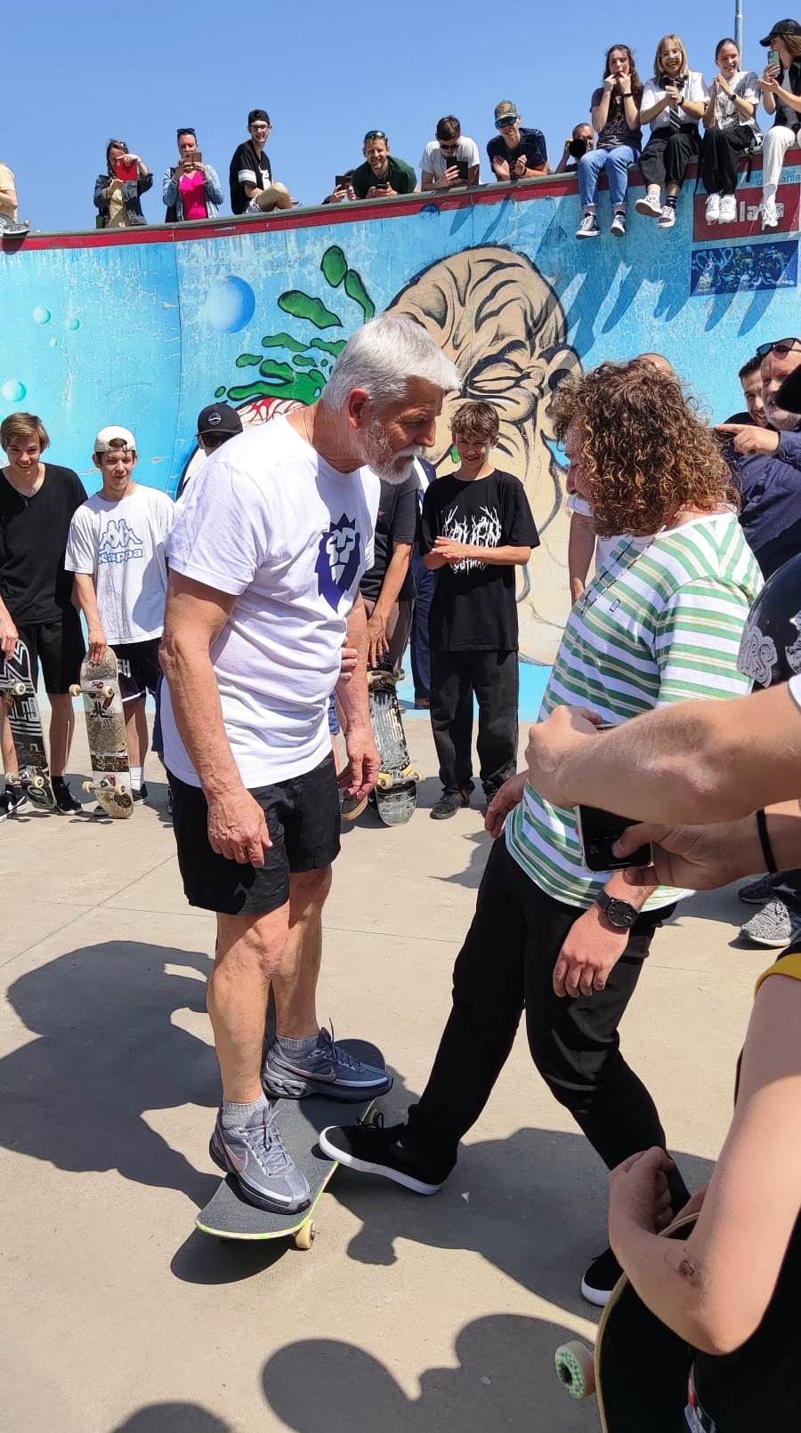 Prezident Pavel, sportovní odpoledne na Českém mlýně