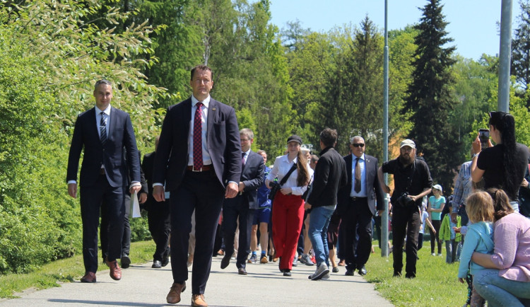 Prezident Pavel, sportovní odpoledne na Českém mlýně