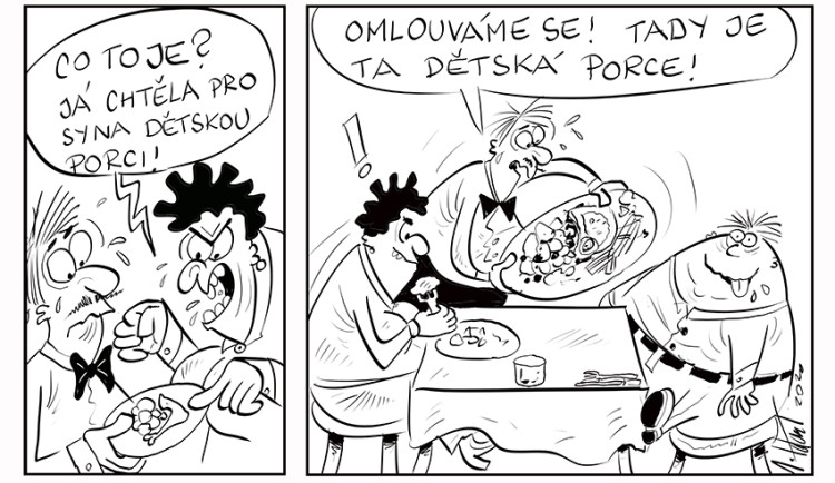 Prosincová dávka vtipů od kreslíře Jana Tatarky