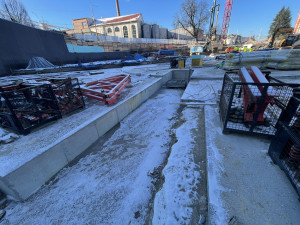 Stavba Horácké arény - leden 2024