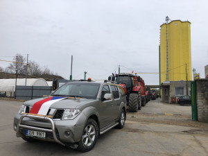 Protestní jízda zemědělců na Jihlavsku