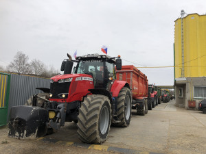 Protestní jízda zemědělců na Jihlavsku