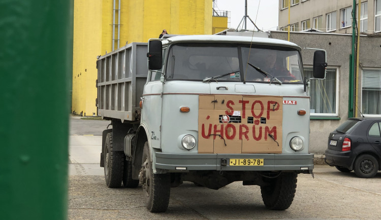 Protestní jízda zemědělců na Jihlavsku