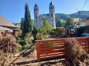 Dobrovolníci z Jihlavska na záplavami postiženém Jesenicku