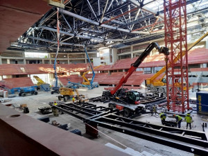 Horácká multifunkční aréna v únoru 2024