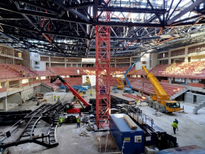 Horácká multifunkční aréna v únoru 2024