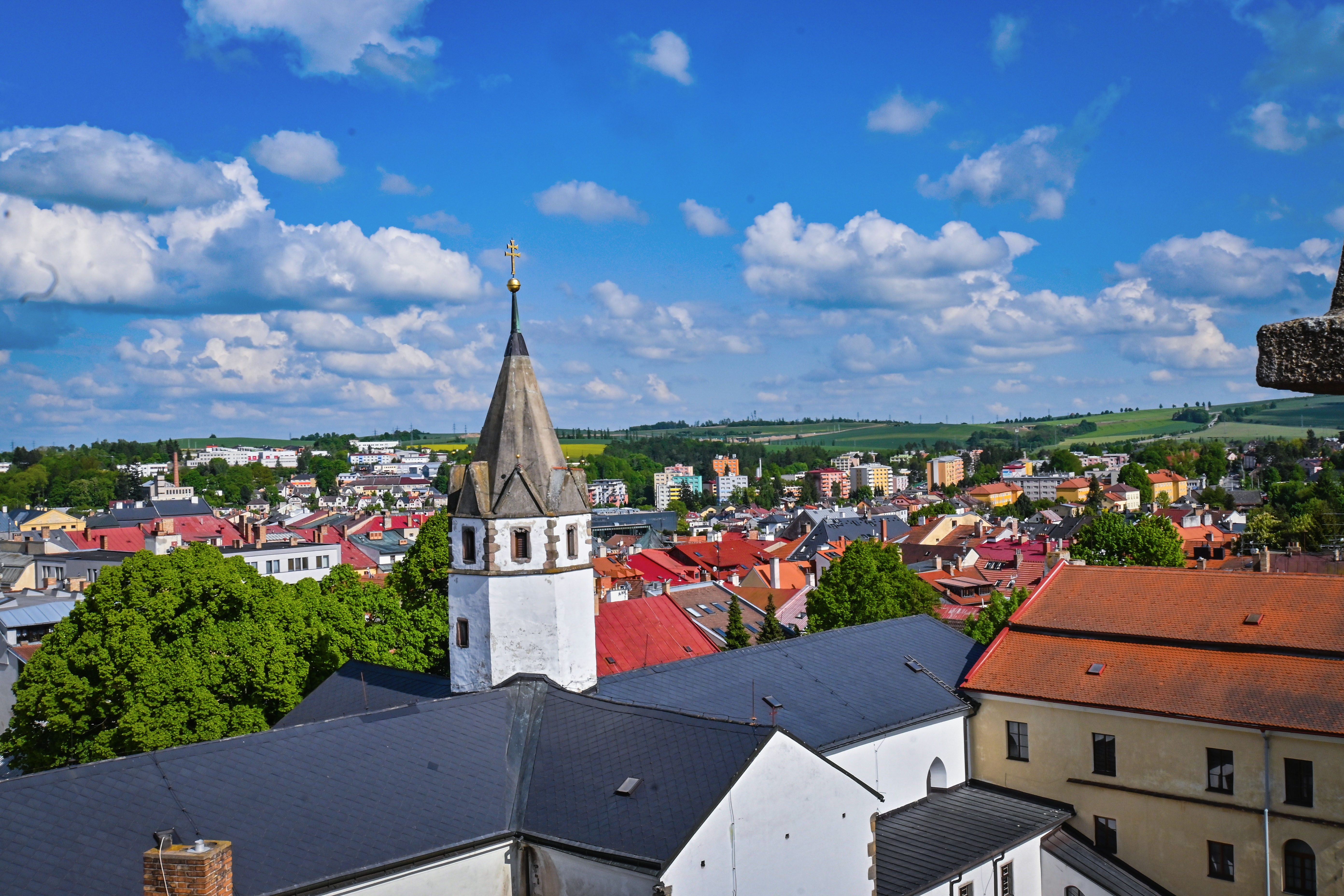 Interiér a exteriér Brány Matky Boží v Jihlavě