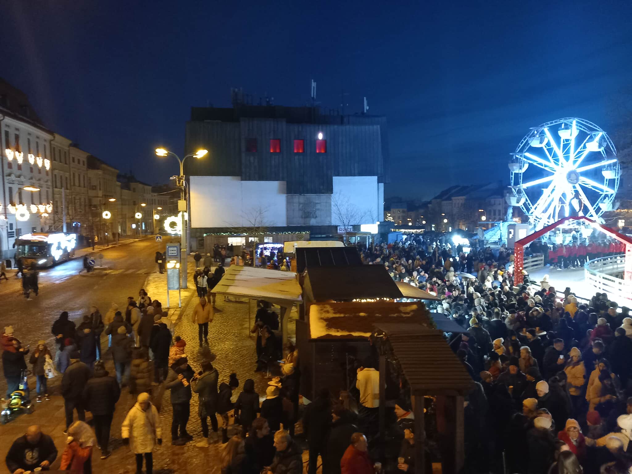 Slavnostní rozsvícení vánočního stromu v Jihlavě