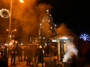 Slavnostní rozsvícení vánočního stromu v Jihlavě