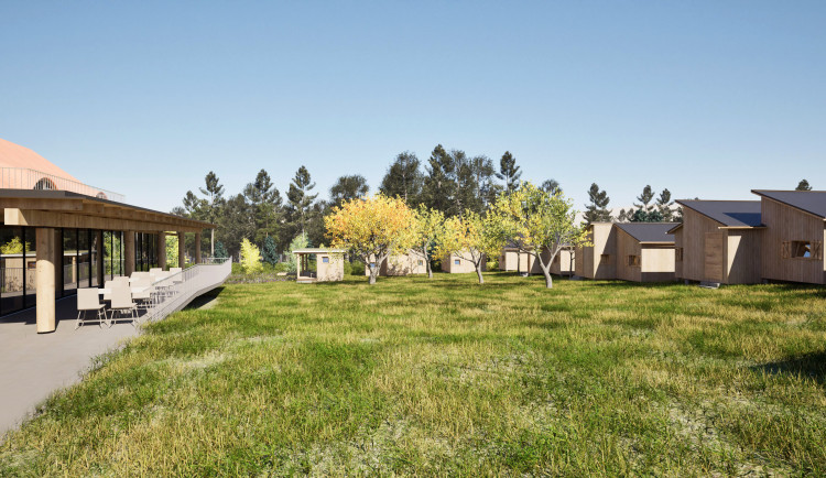 Rekonstrukce Hájenky Černé lesy (vizualizace)