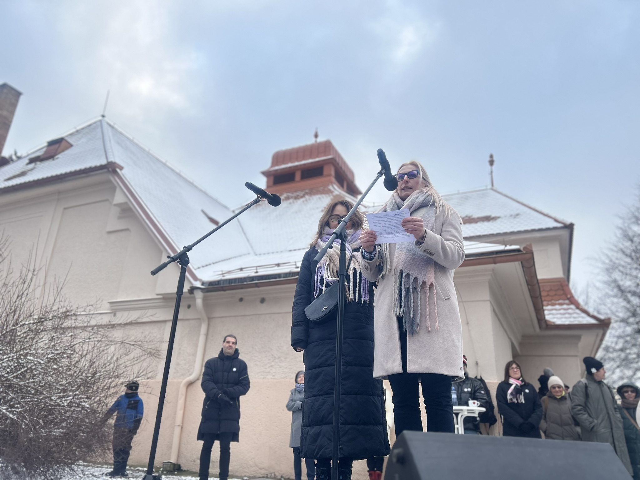 Demonstrace Stojíme za prezidentem v Jihlavě