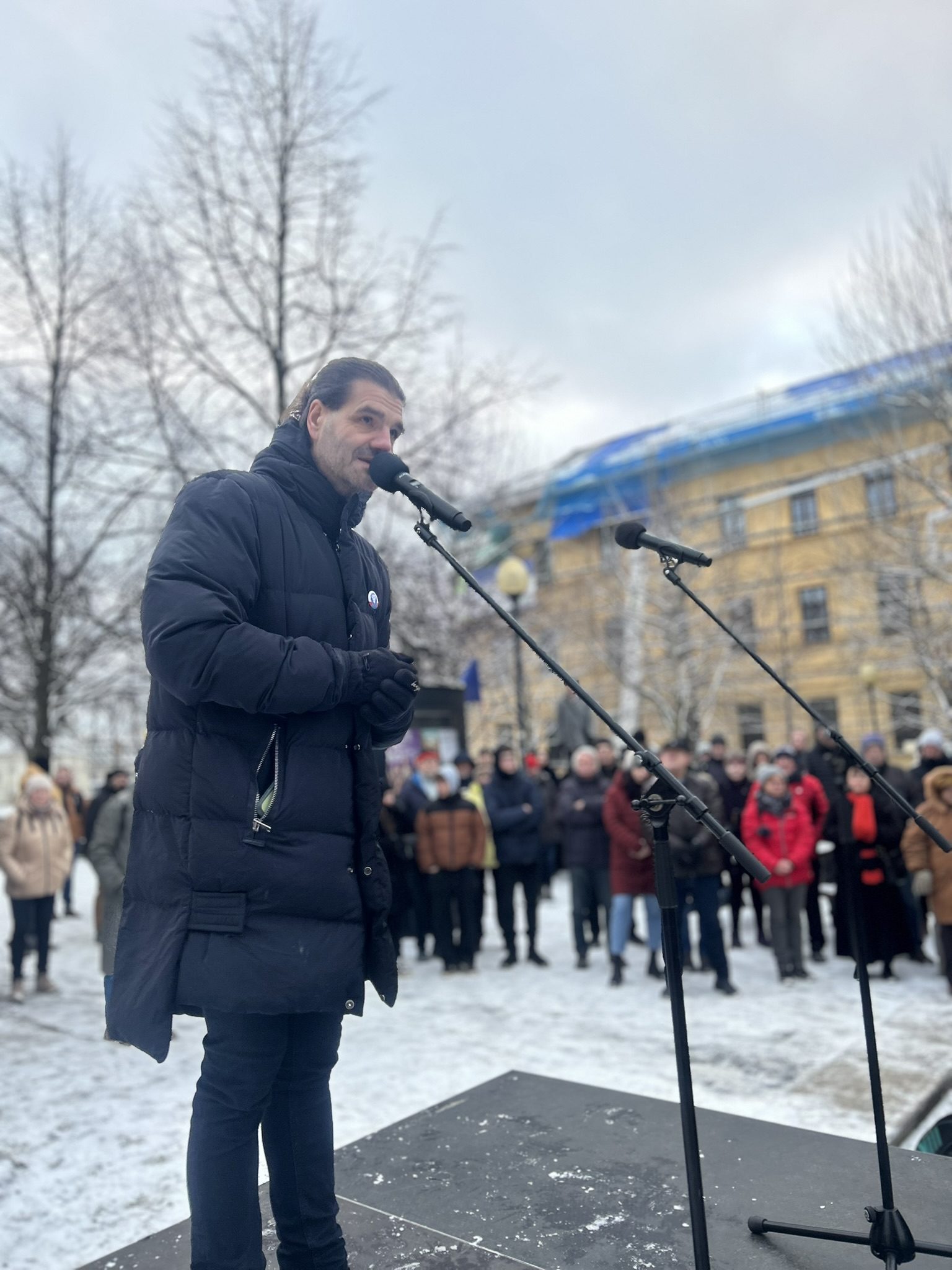 Demonstrace Stojíme za prezidentem v Jihlavě