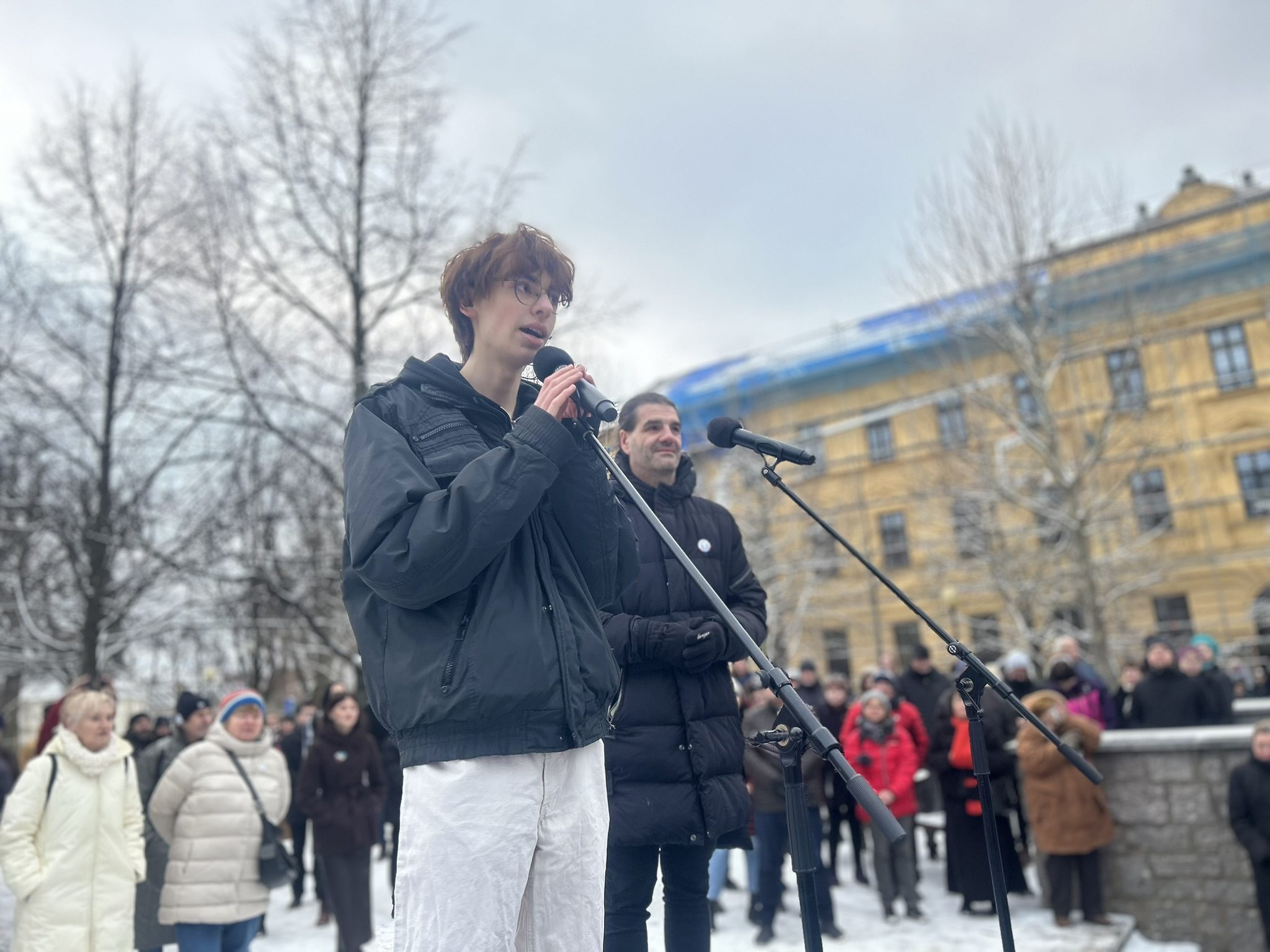 Demonstrace Stojíme za prezidentem v Jihlavě