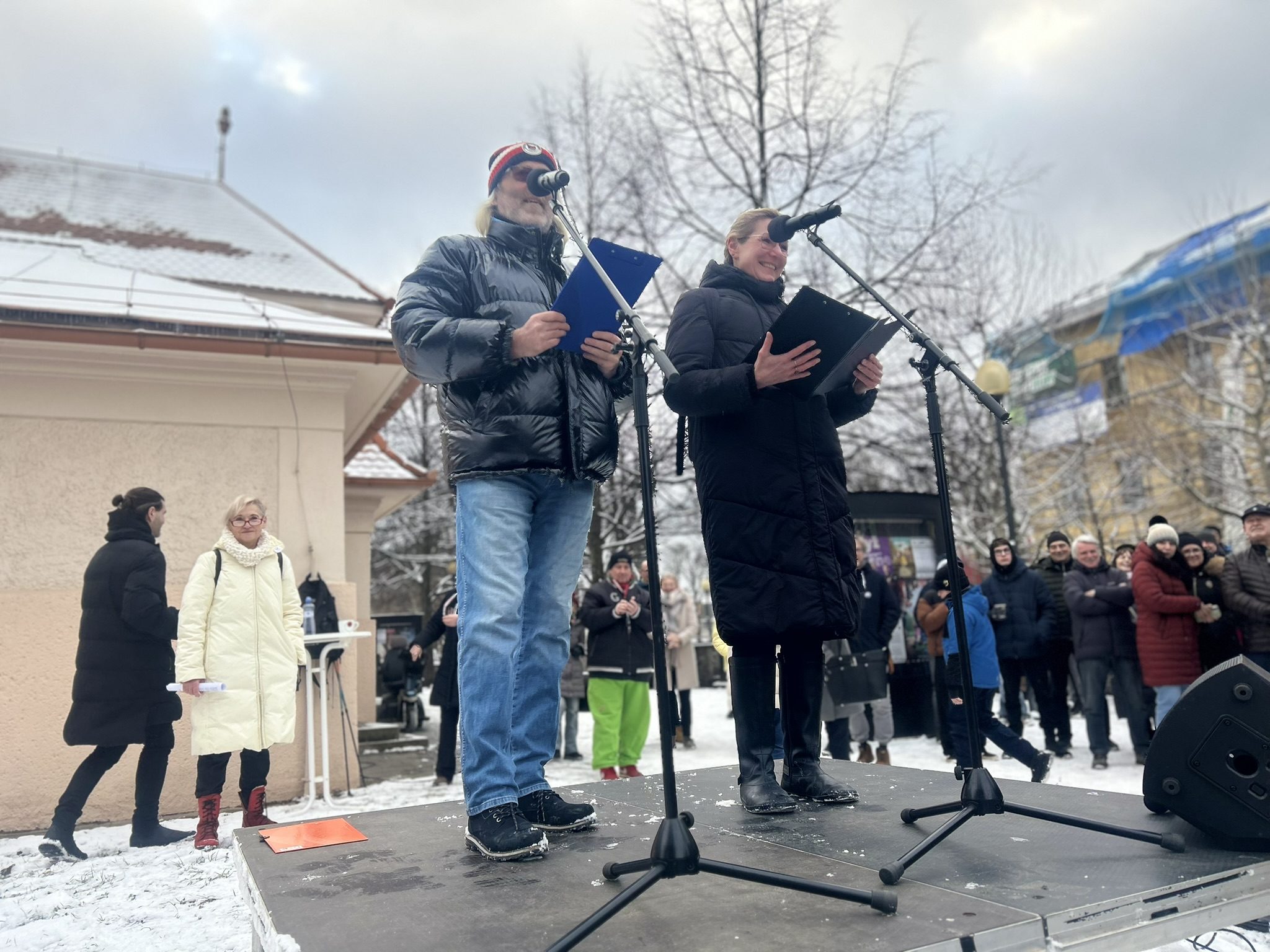 Demonstrace Stojíme za prezidentem v Jihlavě
