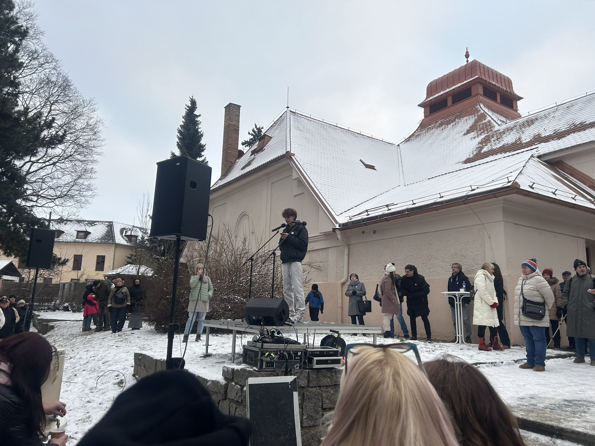 Demonstrace Stojíme za prezidentem v Jihlavě