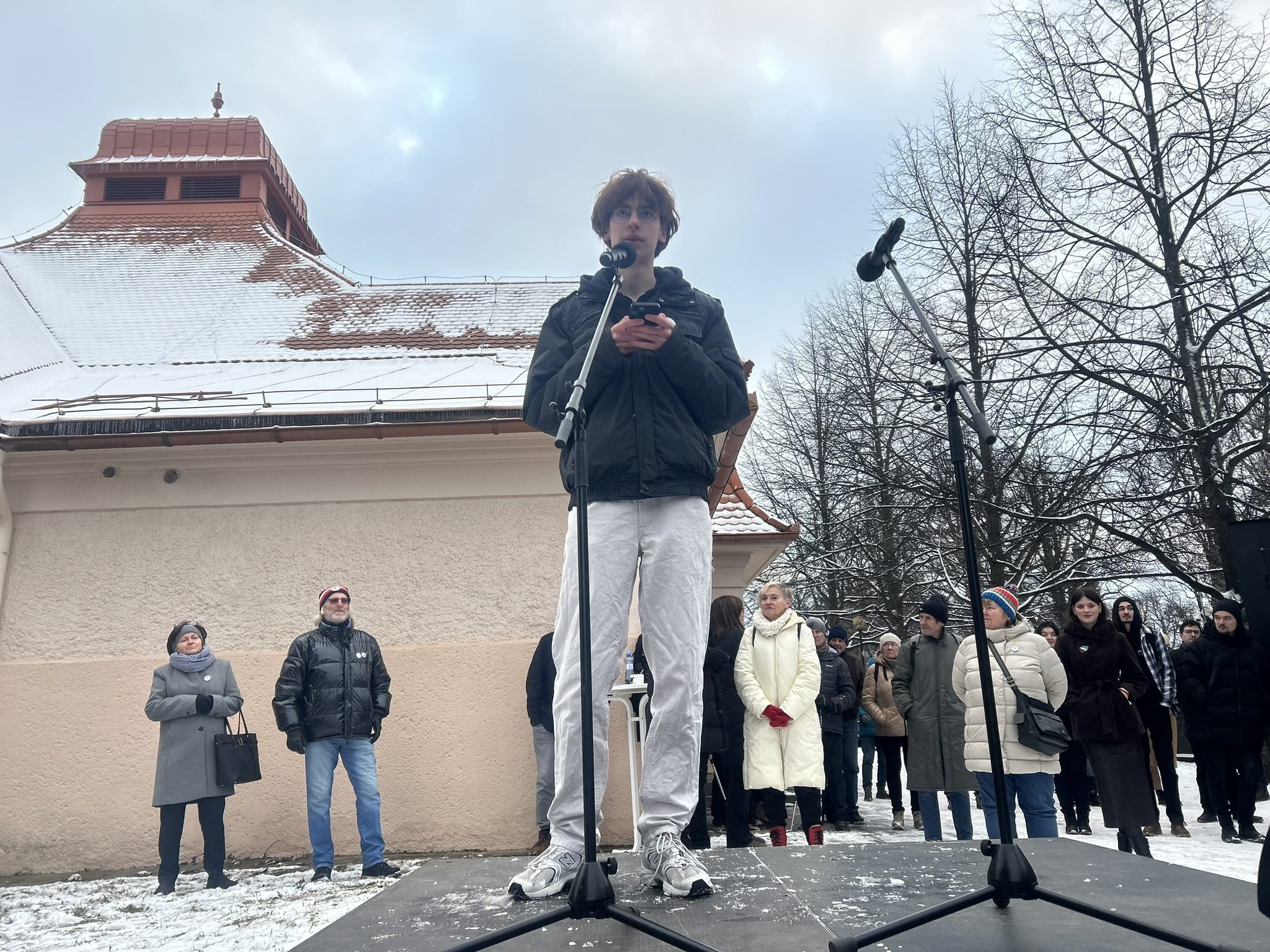 Demonstrace Stojíme za prezidentem v Jihlavě