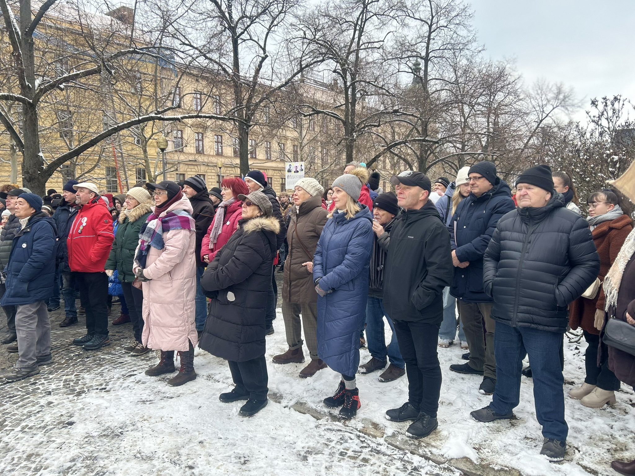 Demonstrace Stojíme za prezidentem v Jihlavě