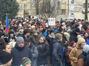 Demonstrace Stojíme za prezidentem v Jihlavě