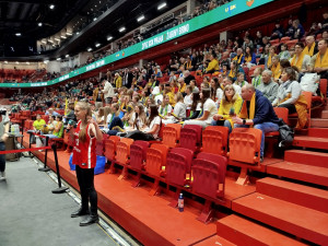 Basketbalový zápas ZVVZ USK Praha - Žabiny Brno