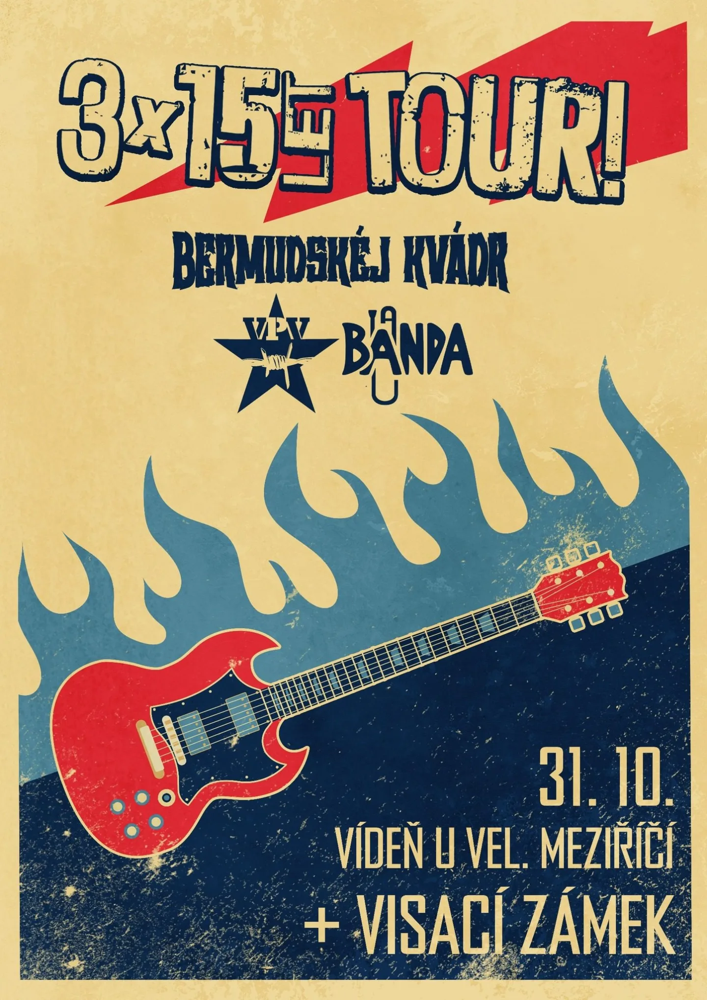 Koncert Visací zámek + Bermudskéj kvádr + Banda + VPV