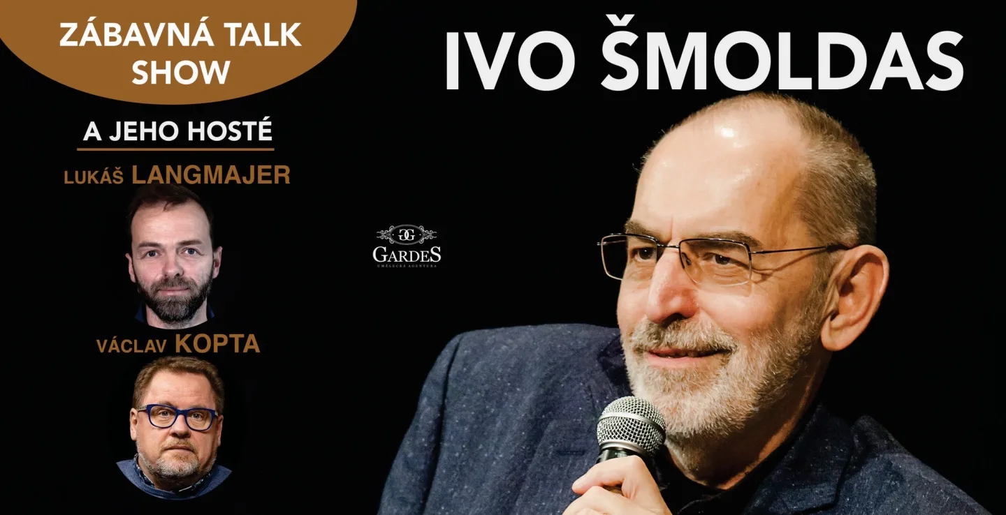Talk show Ivo Šmoldase s Václavem Koptou a Lukášem Langmajerem v Jihlavě