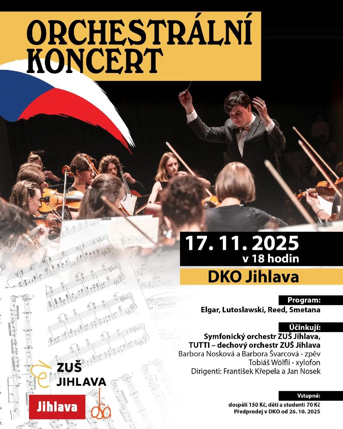 Orchestrální koncert ZUŠ Jihlava