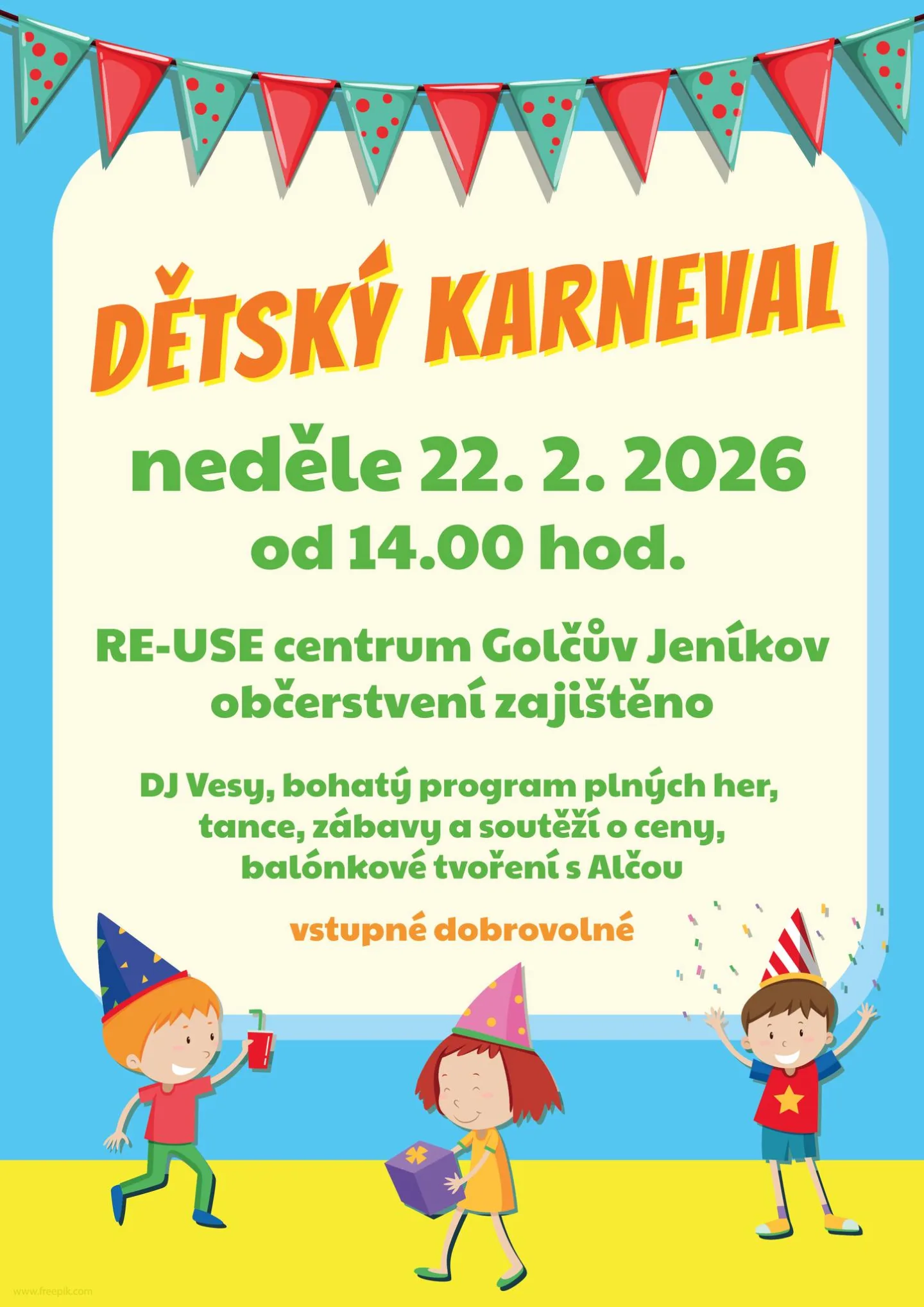 Dětský karneval Golčův Jeníkov
