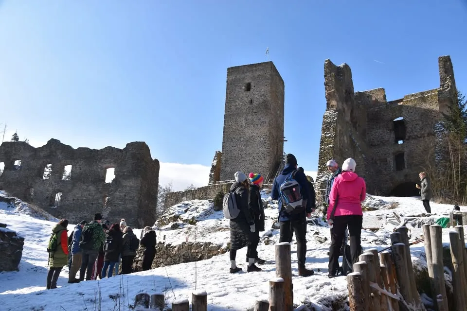 Zimní turistický pochod na trase Rokštejn