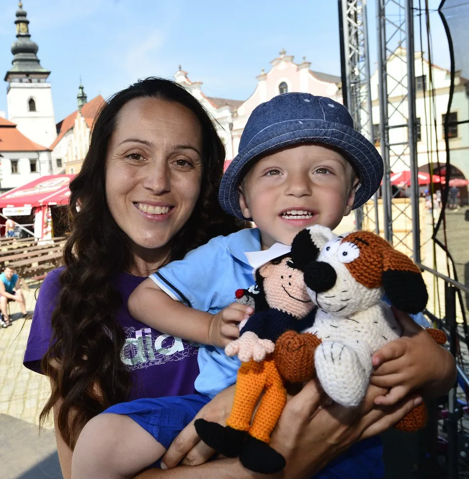 Autorka Lenka Bednářová se synkem.