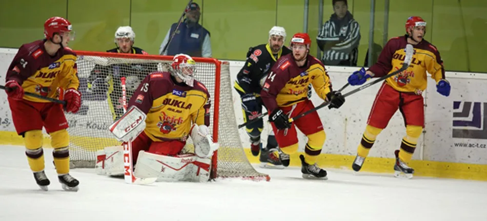 Dukla vybojovala první povánoční bod, v Kadani prohrála po nájezdech