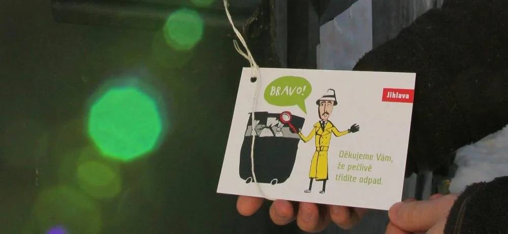 Vtipnou formou chce jihlavská radnice zkontrolovat a zároveň obyvatele podpořit v třídění odpadu.