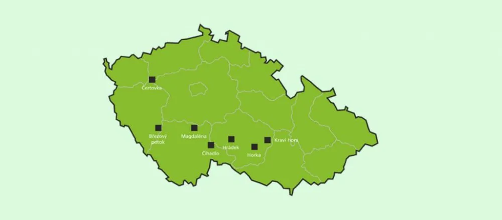 Seznam vytipovaných lokalit pro úložiště jaderného odpadu