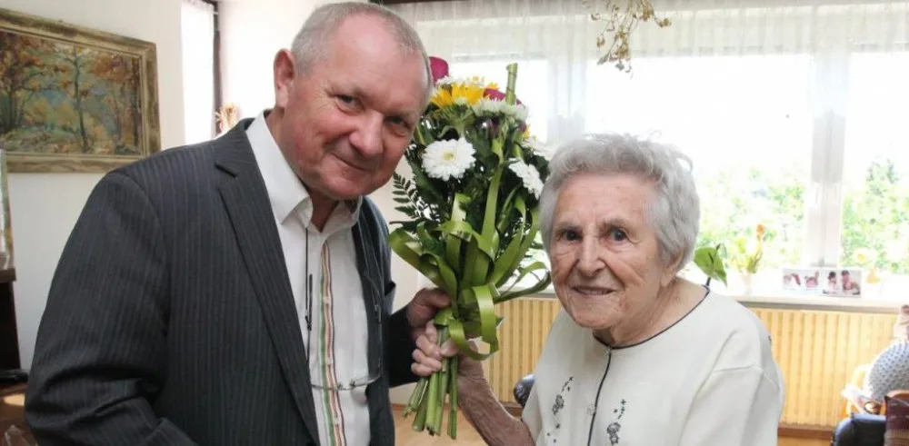 Anděla Hosová s náměstkem primátora Vratislavem Výborným