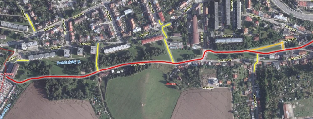 Navrhované úpravy v lokalitě Skalka