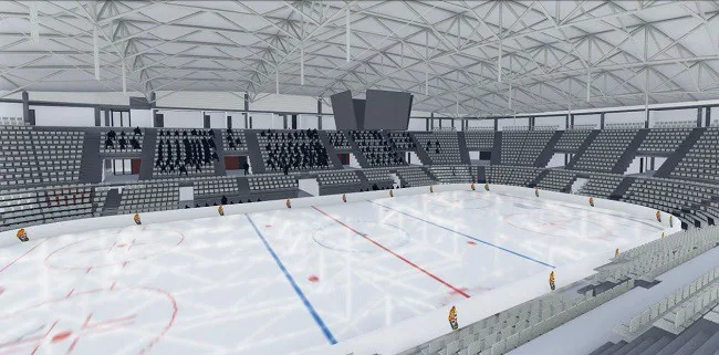 Město Jihlava zveřejnilo studii rekonstrukce Horáckého zimního stadionu pro 5250 diváků