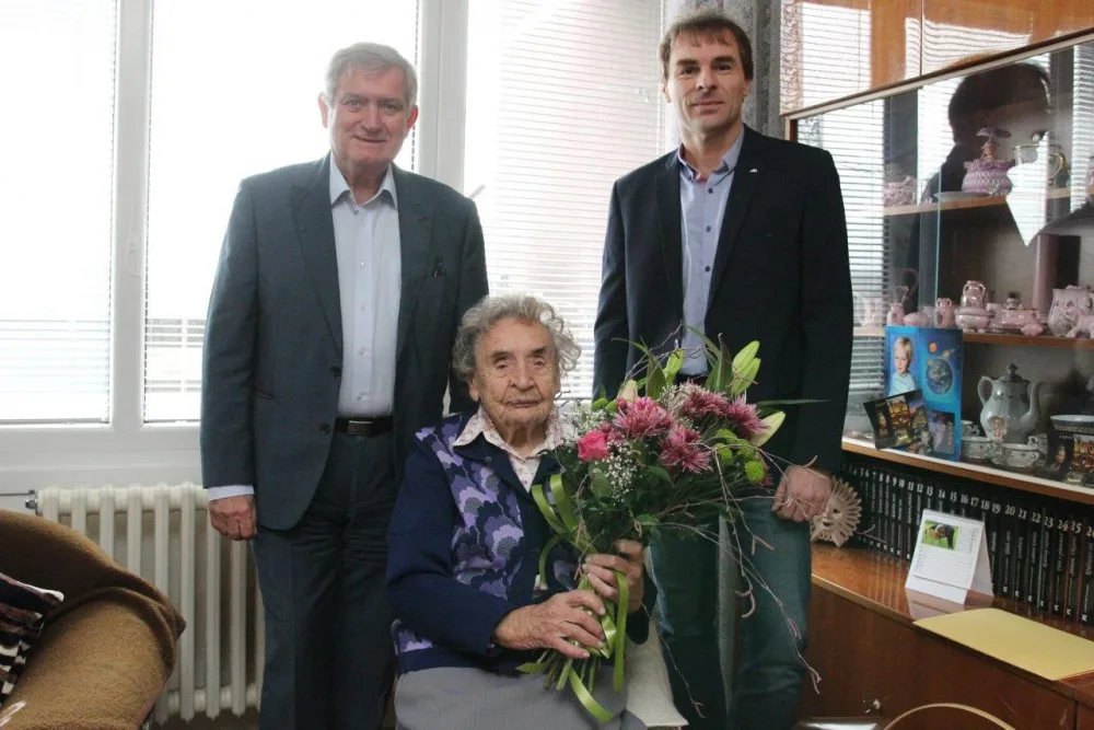 Helena Kyralová s Rudolfem Chloupkem a Radkem Popelkou