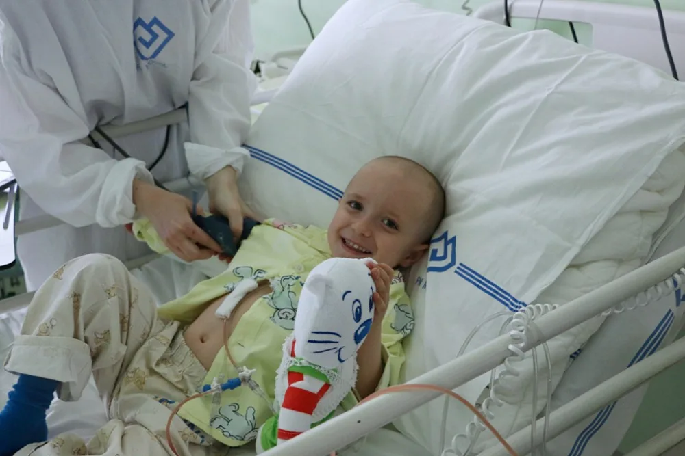 Jiřík při transplantaci, květen 2016