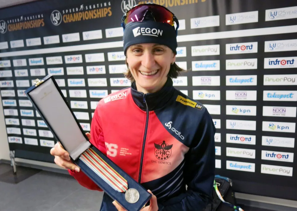 Rychlobruslařka Martina Sáblíková vybojovala stříbro na mistrovství Evropy ve víceboji!