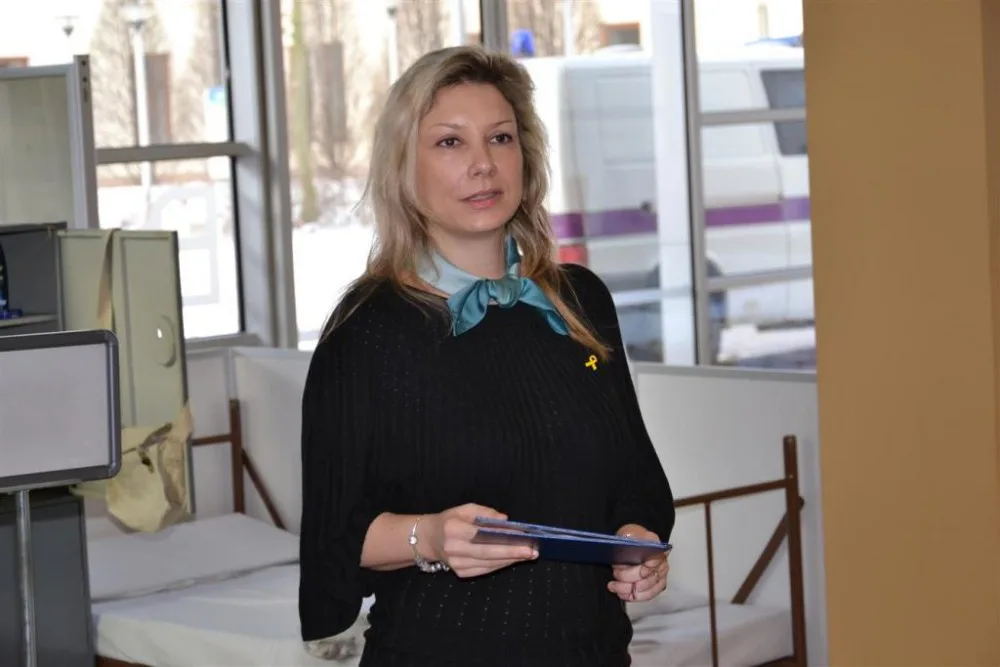Vernisáž výstavy - ředitelka věznice Gabriela Slováková